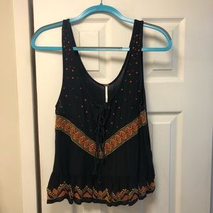 Free People Bohemian Knit Tank Top.